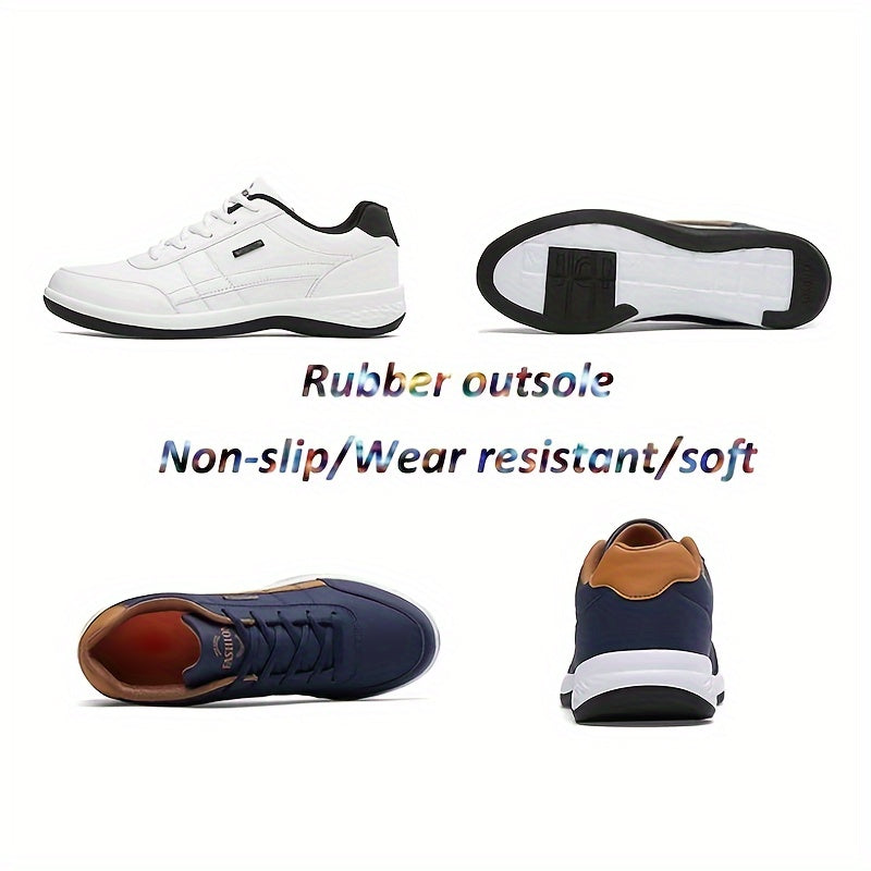 PLUS SIZE Men's Trendy Non-Slip Sneakers - Comfy Durable Soft Sole Shoes for Outdoor Activities